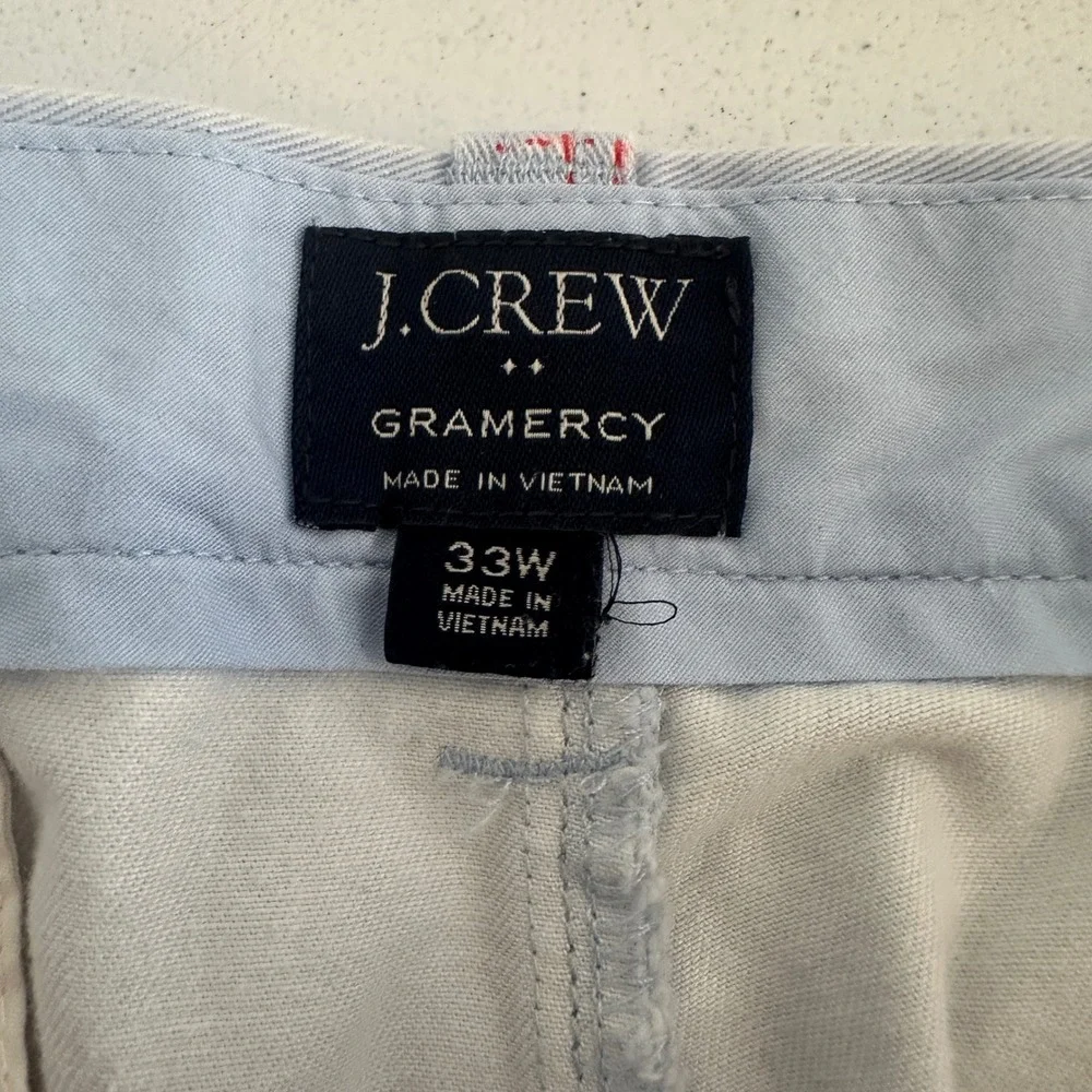 J. Crew Gramercy Shorts Mens 33W Blue‎ Flamingo Print Casual Cotton Summer